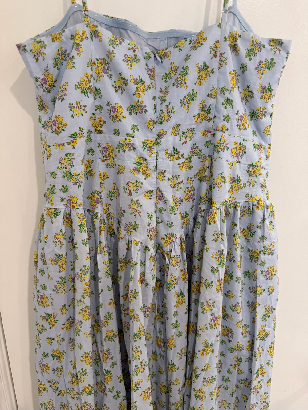 NWT Fashion Nova Floral Maxi Dress Large Feminine Coquette Fairycore Cottagecore - Picture 4 of 8